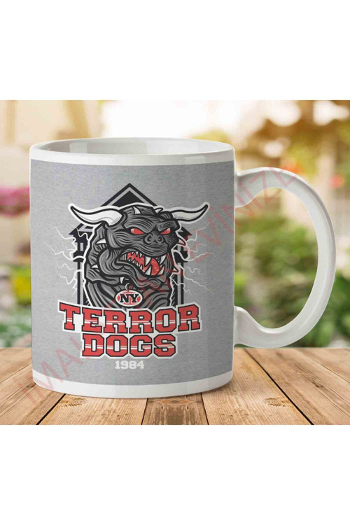 Art hedi̇ye 1-1628 NY Terror Dogs Ghostbusters İki Tarafı Baskılı Kupa Bardak.jpg