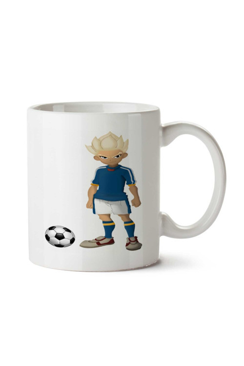 Art hedi̇ye Futbol Oynayan Çocuk iki Tarafı Baskılı Kupa Bardak