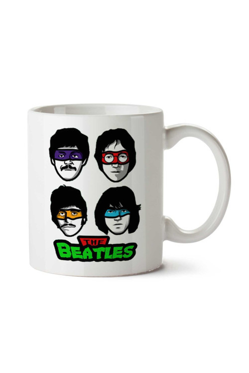 Art hedi̇ye The Beatles Teenage Mutant Ninja Turtles iki Tarafı Baskılı Kupa Bardak