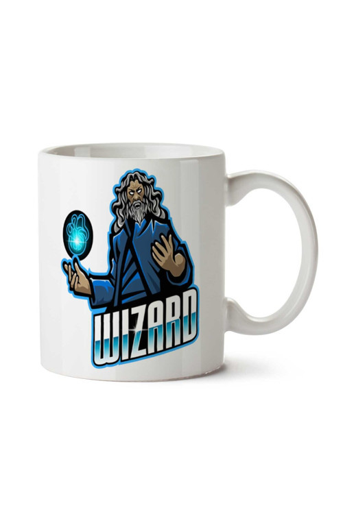 Art hedi̇ye Wizard Büyücü iki Tarafı Baskılı Kupa Bardak