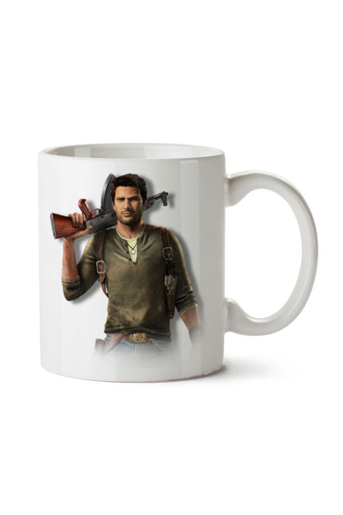 Art hedi̇ye Uncharted-Transparent iki Tarafı Baskılı Kupa Bardak