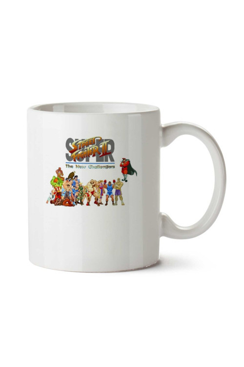 Art hedi̇ye Street Fighter II iki Tarafı Baskılı Kupa Bardak