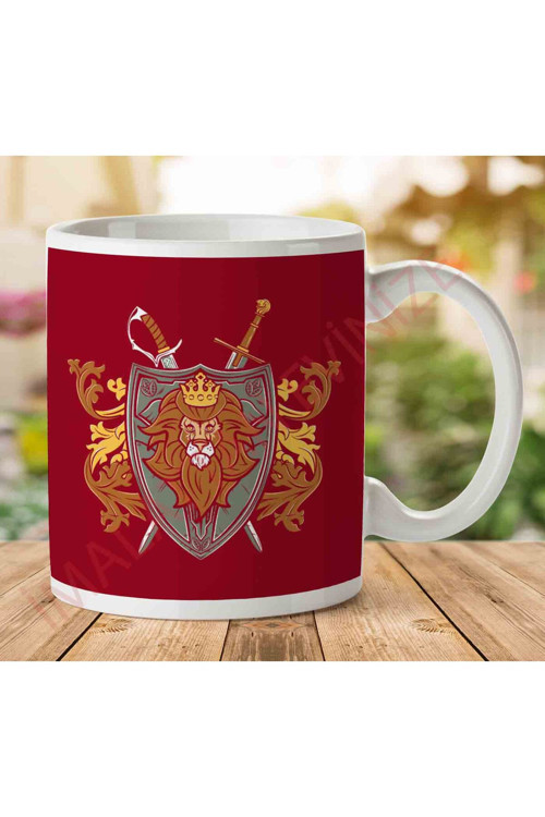 Art hedi̇ye 1-874 G of T Lannister Sigil One True King Kupa Bardak