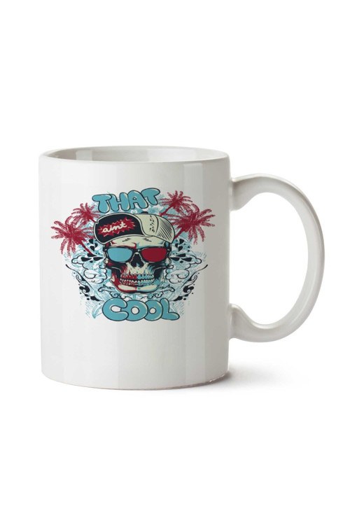 Art hedi̇ye That Cool - Caveira iki Tarafı Baskılı Kupa Bardak