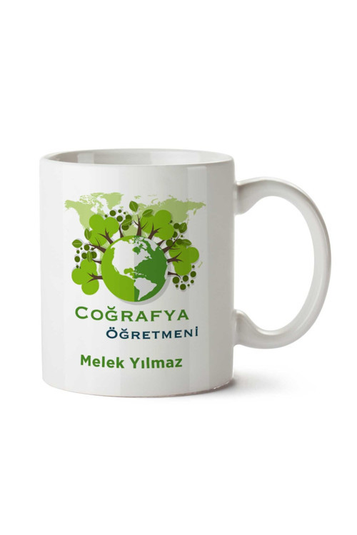 Art hedi̇ye Kişiye Özel Coğrafya Öğretmeni (3) Kupa Bardak