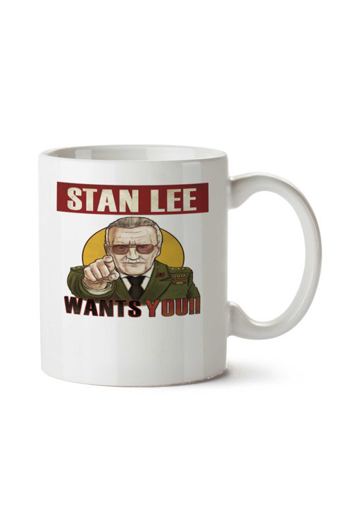 Art hedi̇ye Stan Lee iki Tarafı Baskılı Kupa Bardak