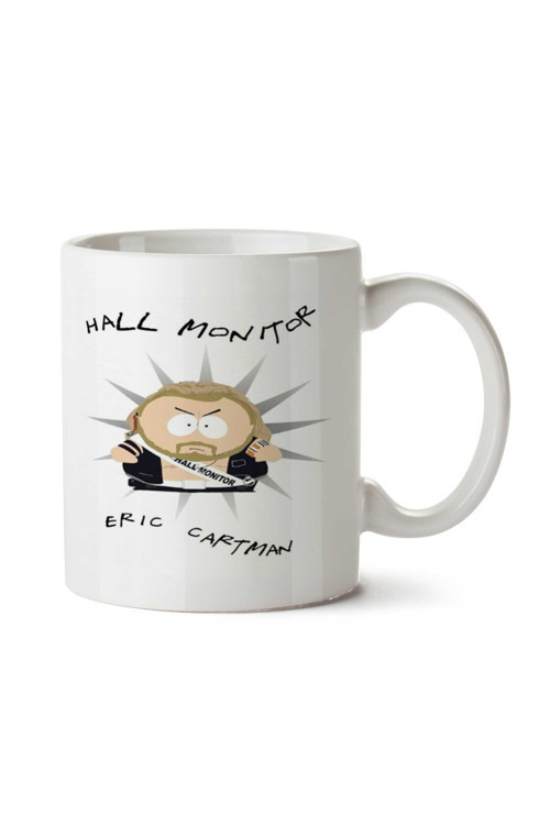 Art hedi̇ye South Park Eric Cartman Hall Monitor iki Tarafı Baskılı Kupa Bardak