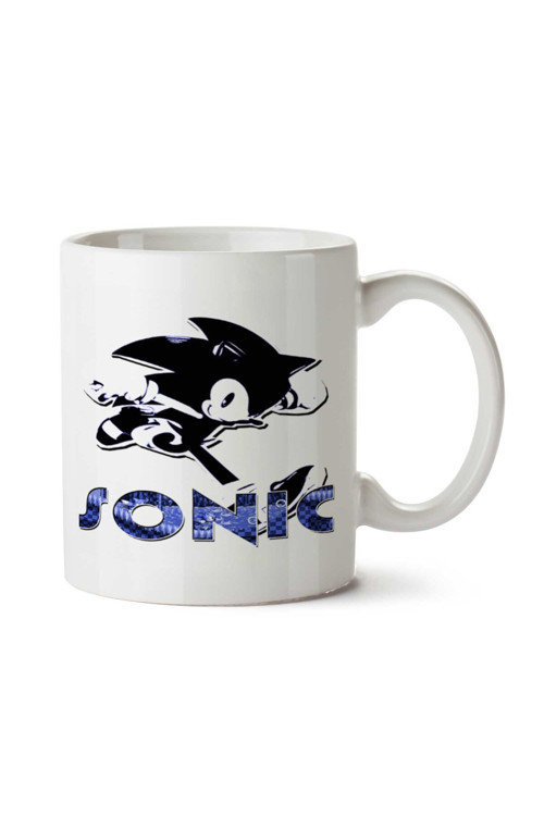 Art hedi̇ye Sonic Retro iki Tarafı Baskılı Kupa Bardak