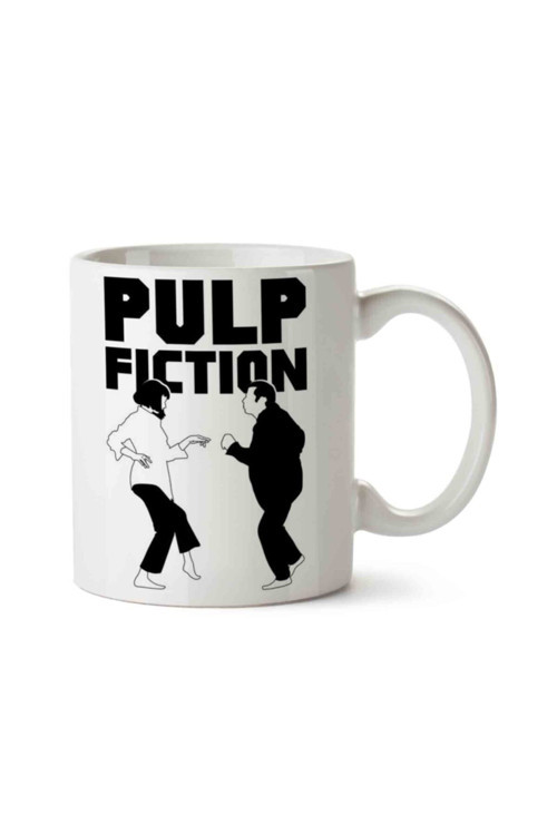 Art hedi̇ye Pulp Fiction Siyah Yazılı Kupa Bardak