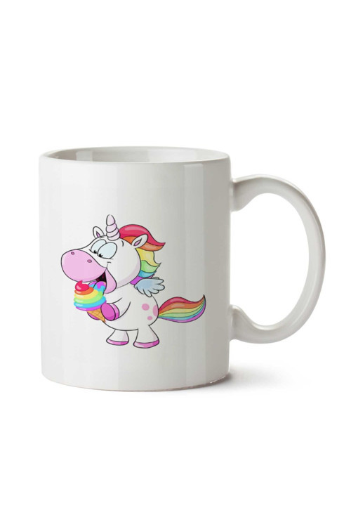 Art hedi̇ye Unicorn Bebe Şeker iki Tarafı Baskılı Kupa Bardak