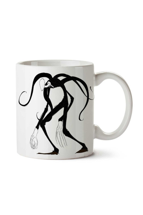 Art hedi̇ye Slender-Man-PNG-Picture İnce Adam iki Tarafı Baskılı Kupa Bardak