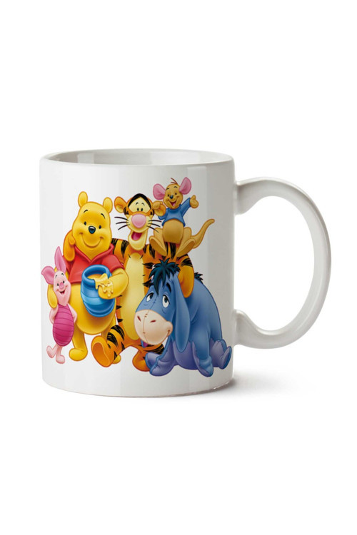 Art hedi̇ye Winnie The Pooh (2) iki Tarafı Baskılı Kupa Bardak