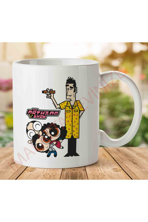 Art hedi̇ye Powerpuff Girls The Nothing Show Iki Tarafı Baskılı Kupa Bardak