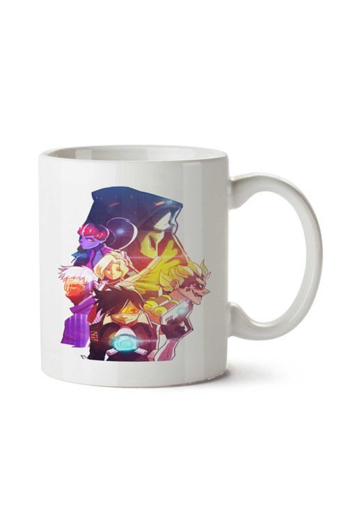 Art hedi̇ye Overwatch 2 iki Tarafı Baskılı Kupa Bardak