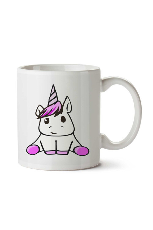 Art hedi̇ye Unicorn Üzgün iki Tarafı Baskılı Kupa Bardak