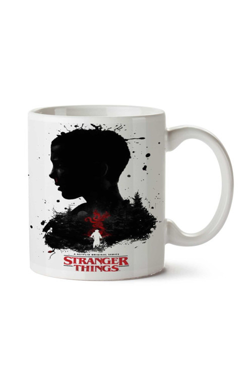 Art hedi̇ye Stranger Things Garip Şeyler iki Tarafı Baskılı Kupa Bardak