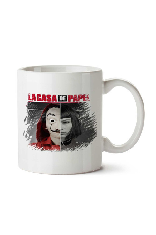Art hedi̇ye La casa de Papel 111 iki Tarafı Baskılı Kupa Bardak