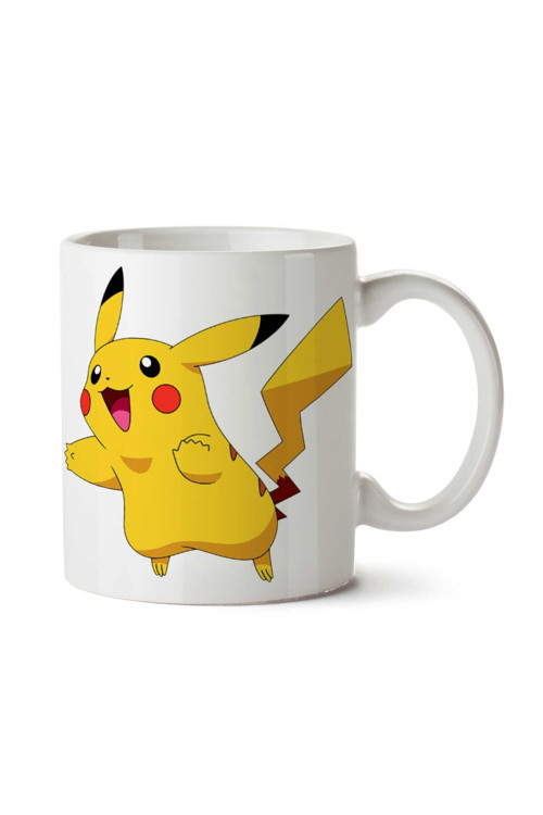 Art hedi̇ye Pikachu Pokemon iki Tarafı Baskılı Kupa Bardak