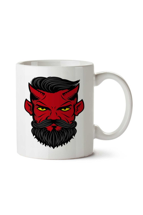 Art hedi̇ye Stylish demon iki Tarafı Baskılı Kupa Bardak