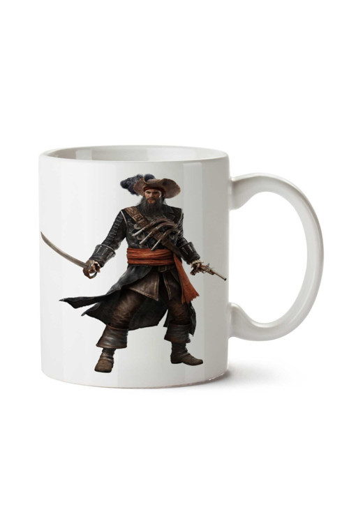 Art hedi̇ye Pirate-PNG-Picture Korsan iki Tarafı Baskılı Kupa Bardak