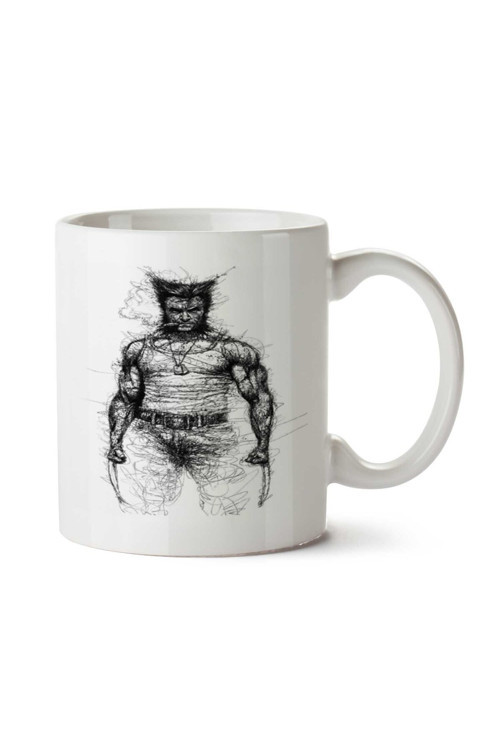Art hedi̇ye Wolverine Karakter iki Tarafı Baskılı Kupa Bardak