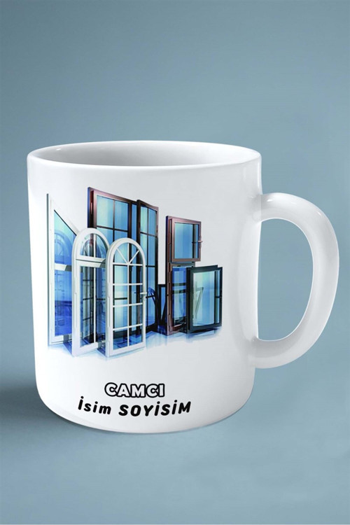 Art hedi̇ye camcı Baskılı Kupa Bardak Çift Taraflı baskı kişiye özel model 3