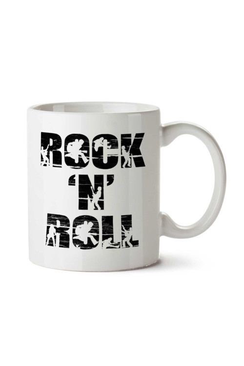 Art hedi̇ye Rock n Roll iki Tarafı Baskılı Kupa Bardak