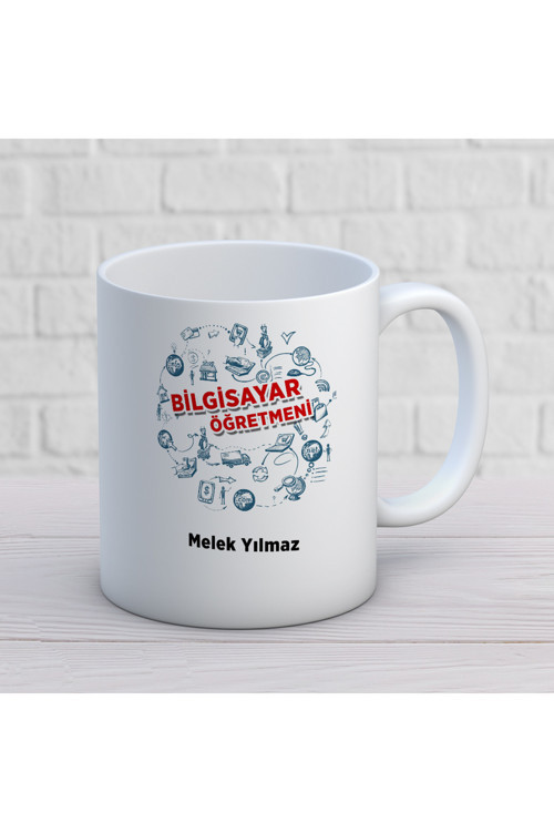 Art hedi̇ye Kişiye Özel Bilgisayar Öğretmeni Kupa Bardak