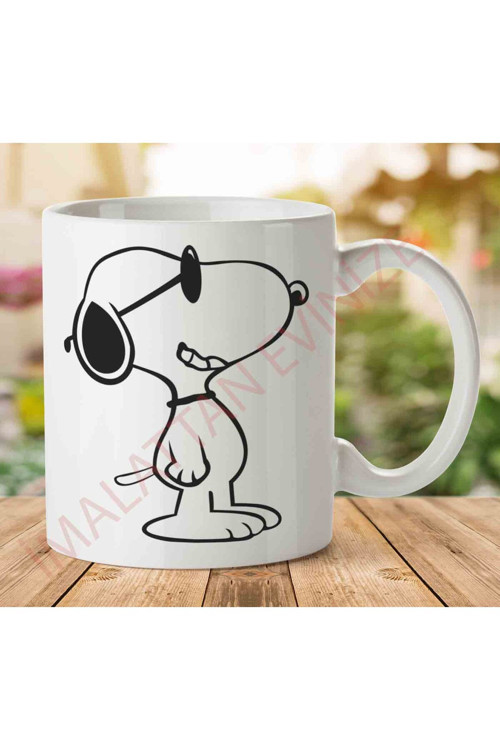 Art hedi̇ye funny Snoopy İki Tarafı Baskılı Kupa Bardak