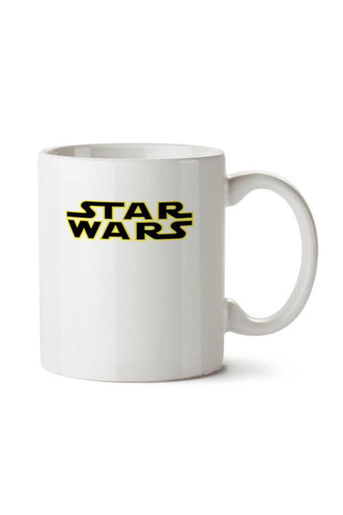 Art hedi̇ye Logotipo Star Wars iki Tarafı Baskılı Kupa Bardak
