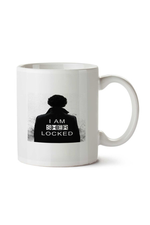 Art hedi̇ye I am Sher Locked Sherlok Holmes iki Tarafı Baskılı Kupa Bardak