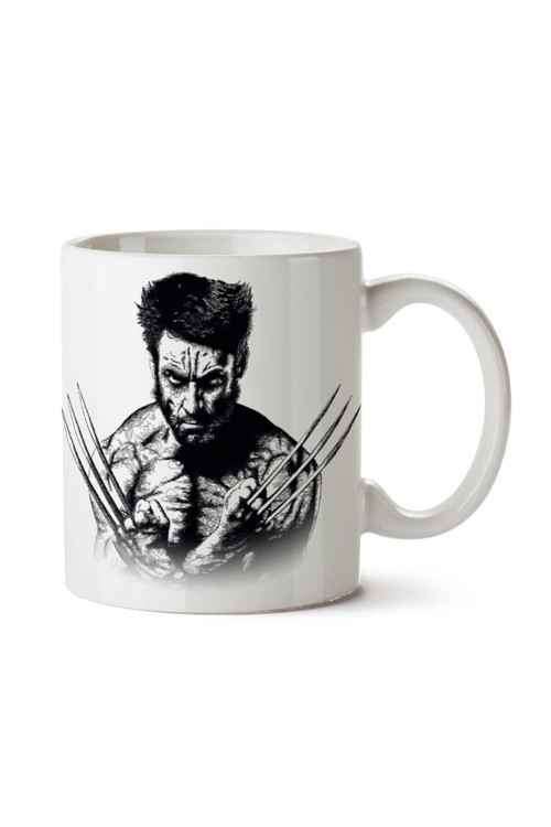 Art hedi̇ye Wolverine Minerva The Wolverine iki Tarafı Baskılı Kupa Bardak
