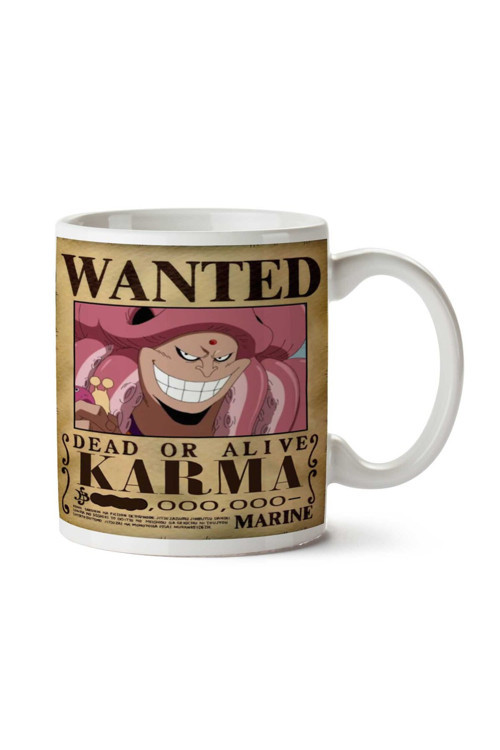 Art hedi̇ye Wanted Karma Anime Aranıyor iki Tarafı Baskılı Kupa Bardak
