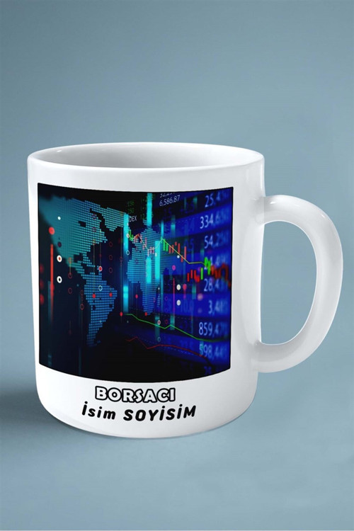 Art hedi̇ye borsacı Baskılı Kupa Bardak Çift Taraflı baskı kişiye özel model 10