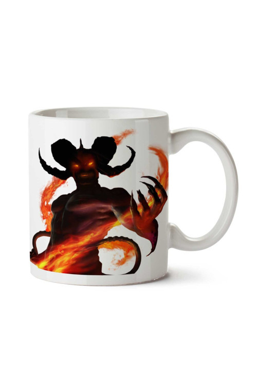 Art hedi̇ye Demon-PNG-Image İki Tarafı Baskılı Kupa Bardak