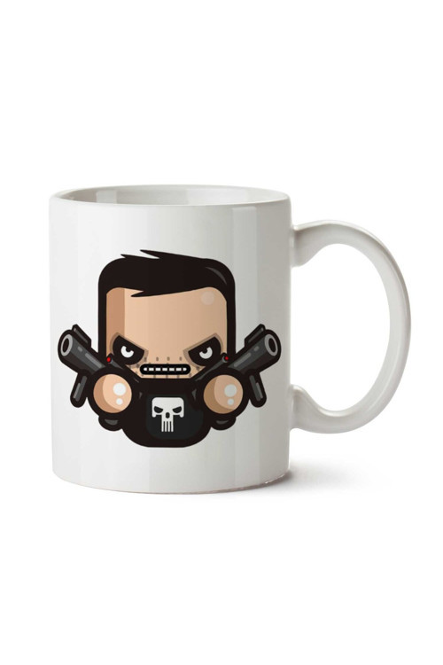 Art hedi̇ye Simpler Punisher Frank Castle iki Tarafı Baskılı Kupa Bardak