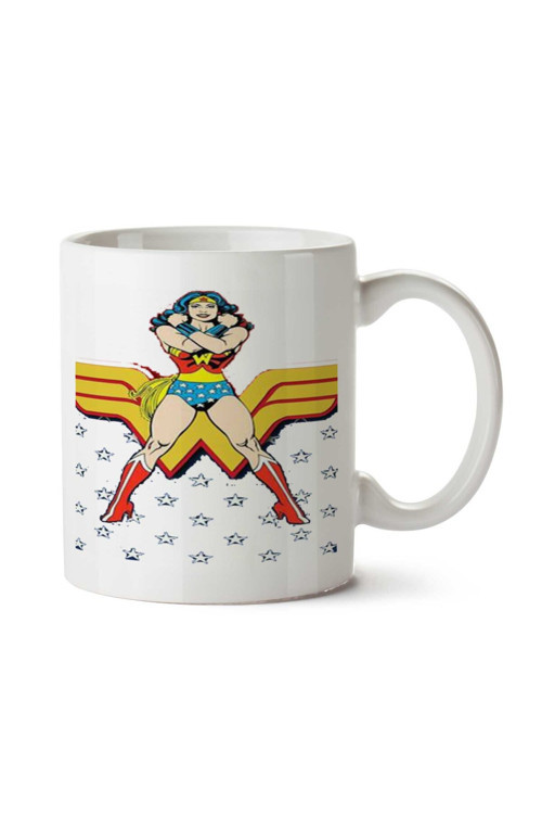 Art hedi̇ye wonder woman yıldız iki Tarafı Baskılı Kupa Bardak