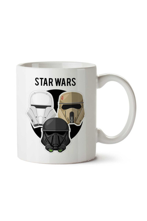 Art hedi̇ye Star Wars Trooper Trio Rogue One iki Tarafı Baskılı Kupa Bardak