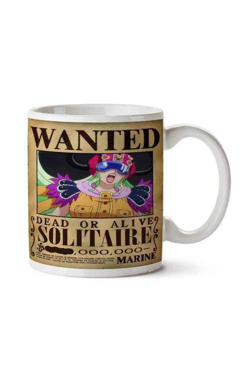 Art hedi̇ye Wanted Solitaire Anime Aranıyor iki Tarafı Baskılı Kupa Bardak