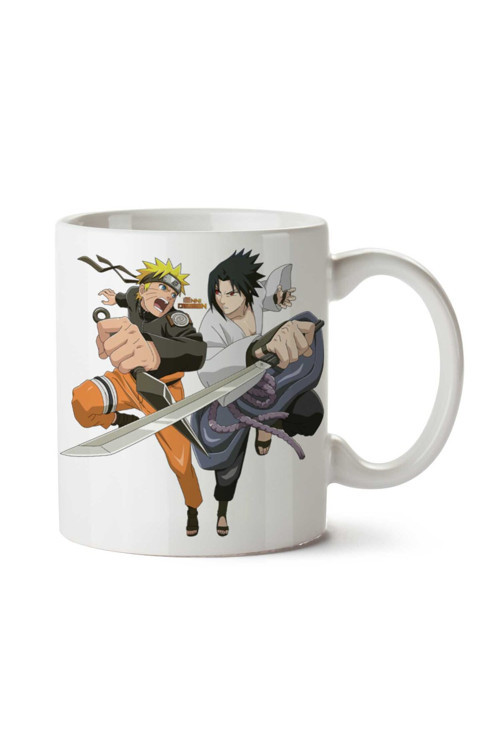Art hedi̇ye Naruto Shippuden Ultimate Ninja Storm Sasuke iki Tarafı Baskılı Kupa Bardak