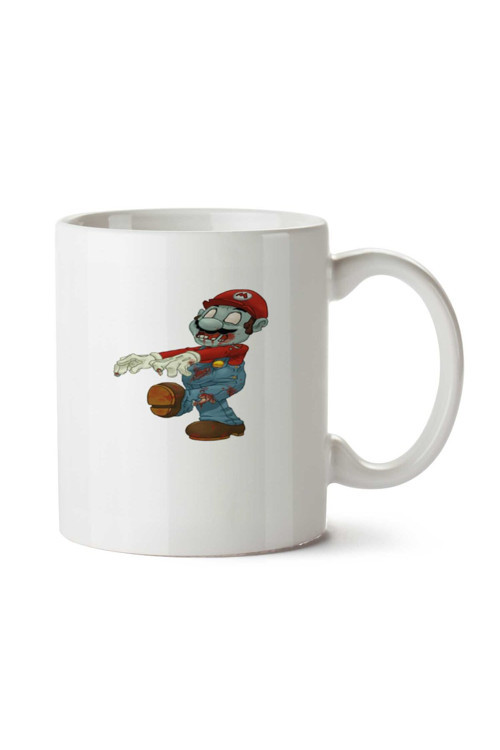 Art hedi̇ye Mario Zumbi iki Tarafı Baskılı Kupa Bardak