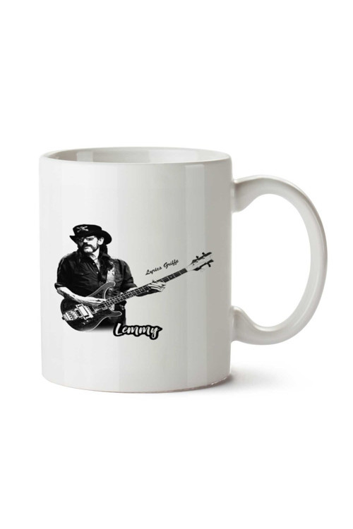Art hedi̇ye Lemmy Gitar iki Tarafı Baskılı Kupa Bardak
