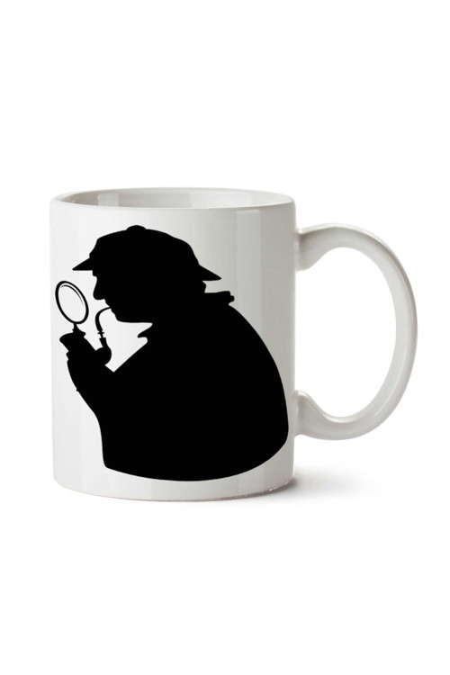 Art hedi̇ye Sherlock Holmes Dedektif iki Tarafı Baskılı Kupa Bardak