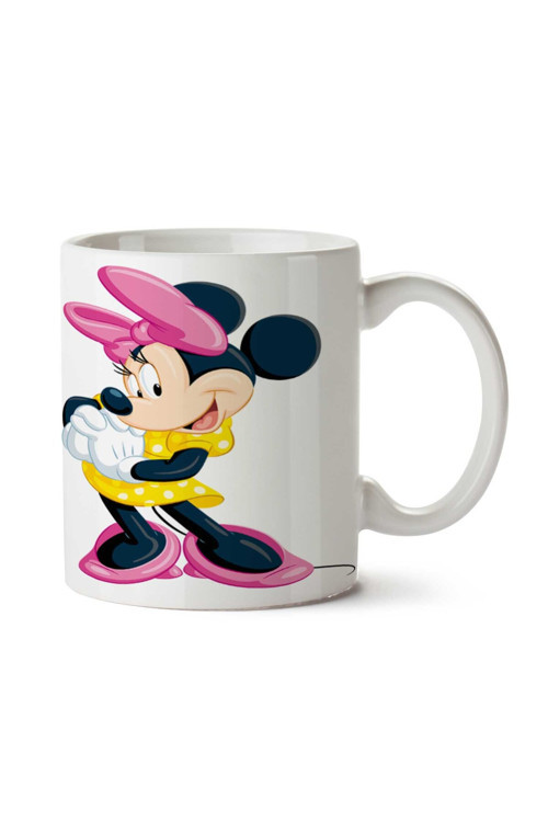 Art hedi̇ye Minnie-Mouse-PNG-Picture iki Tarafı Baskılı Kupa Bardak