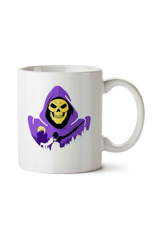 Art hedi̇ye He Man Skeletor Landscape İki Tarafı Baskılı Kupa Bardak