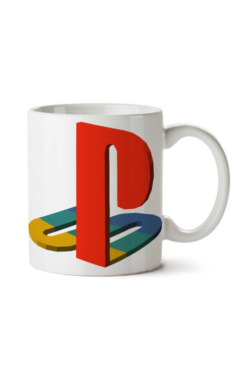 Art hedi̇ye PlayStation-PNG-PNG-Picture iki Tarafı Baskılı Kupa Bardak