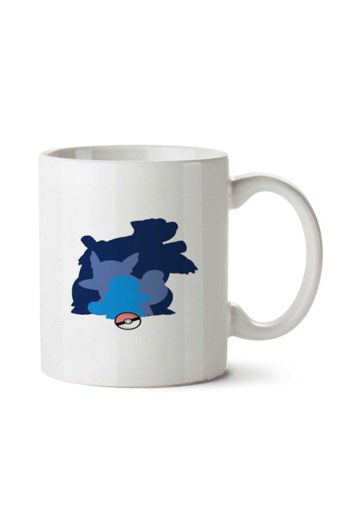 Art hedi̇ye Squirtle evolution iki Tarafı Baskılı Kupa Bardak