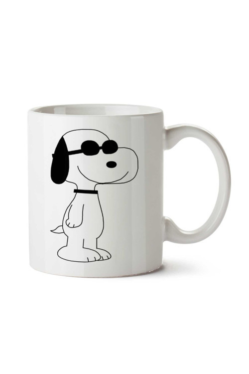 Art hedi̇ye Snoopy-Swag-PNG iki Tarafı Baskılı Kupa Bardak