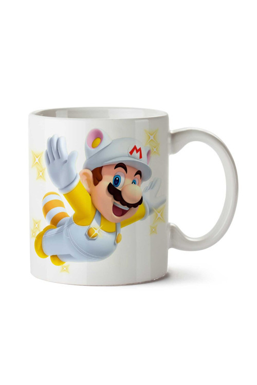 Art hedi̇ye Mario Süper Mario Uçuyor iki Tarafı Baskılı Kupa Bardak