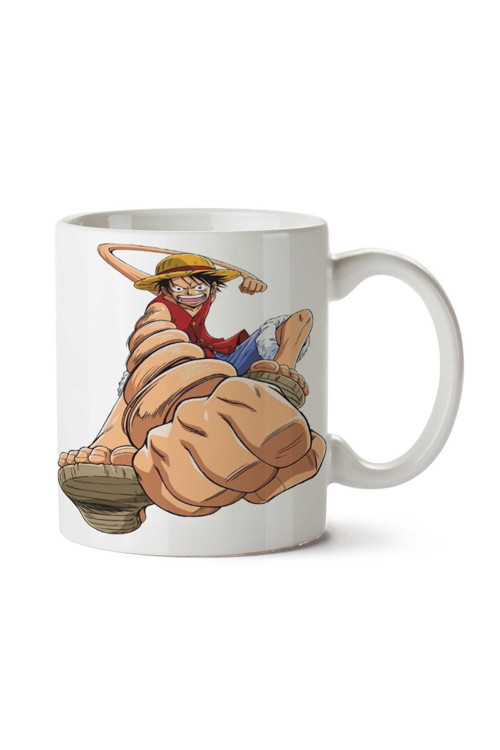 Art hedi̇ye One Piece Monkey Luffy iki Tarafı Baskılı Kupa Bardak